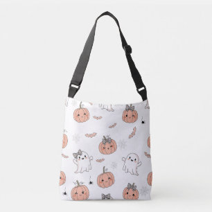 Cute Halloween Seamless Pattern Crossbody Bag