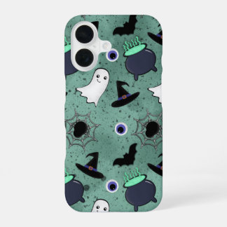 Cute Halloween Seamless Pattern iPhone 16 Case