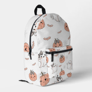 Cute Halloween Seamless Pattern Printed Backpack