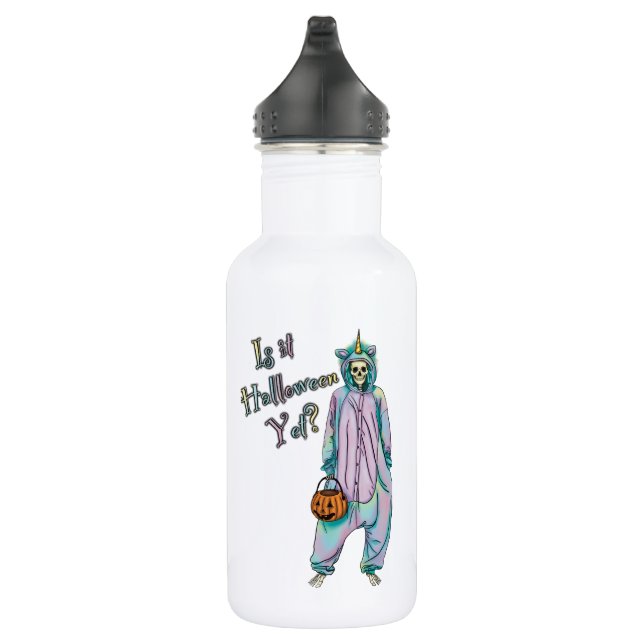 Cute Halloween Skeleton Water Bottle (Right)