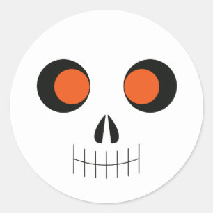 Cute Halloween Skull Sticker for Pop Socket