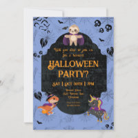 Cute Halloween Sloth, Dino, Unicorn Party