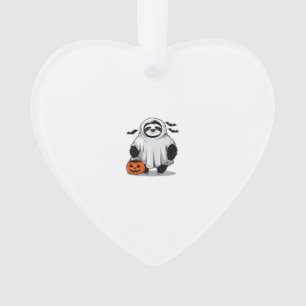Cute Halloween Sloth T-Shirt Adorable and Spooky D Ornament