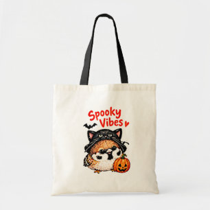 Cute Halloween Sparrow Chibi Manga Anime Cartoon Tote Bag