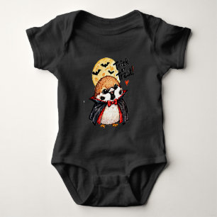 Cute Halloween Sparrow Chibi Manga Anime Dracula Baby Bodysuit