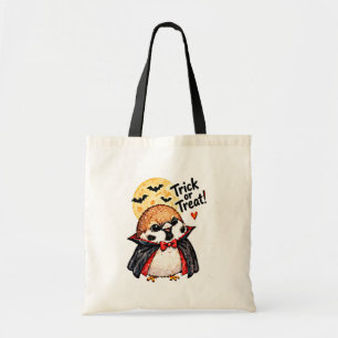 Cute Halloween Sparrow Chibi Manga Anime Dracula Tote Bag