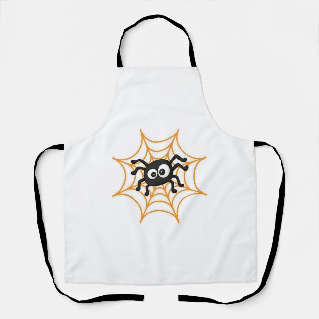 Cute Halloween Spider Poster Apron (Front)