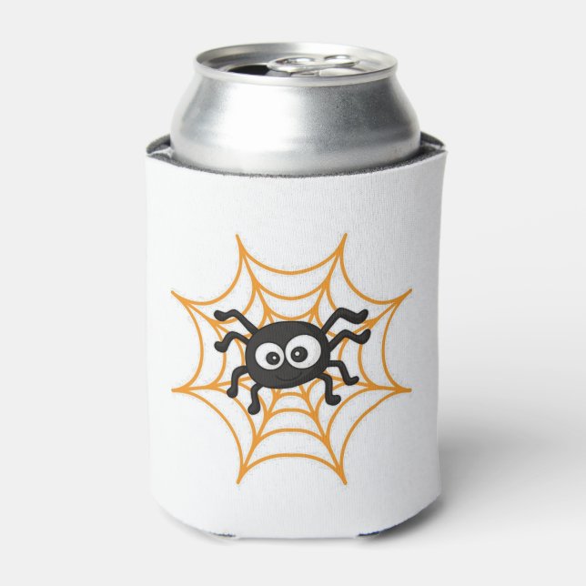 Cute Halloween Spider Poster Can Cooler (Can Front)
