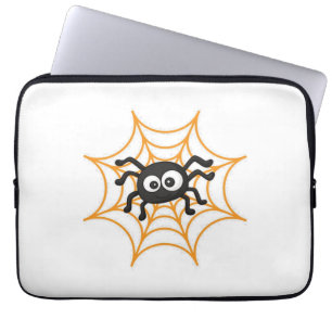 Cute Halloween Spider Poster Laptop Sleeve