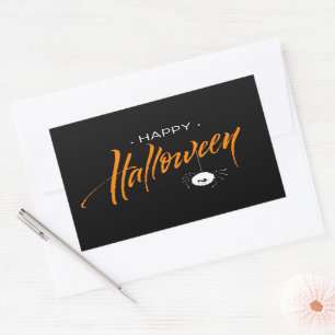 Cute Halloween Spider Rectangular Sticker