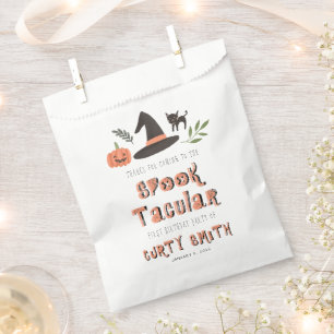 Cute Halloween Spooktacular Birthday Thank You Favour Bag