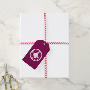 Cute Halloween Spooky Ghost Orange & White Gift Tags