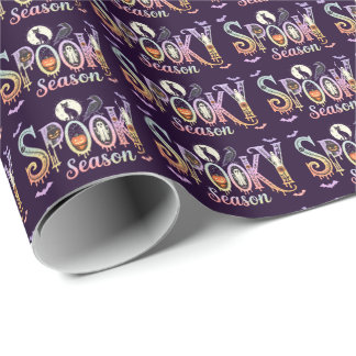 Cute Halloween Spooky Season  Wrapping Paper