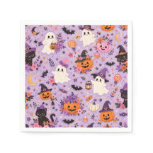 Cute Halloween Square napkin