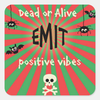 Cute Halloween Square Stickers