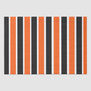 Cute Halloween Stripes in Orange and Black Tissue Paper