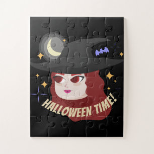 Cute Halloween Time Design Jigsaw Puzzle