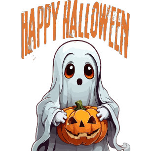 Cute Halloween Trick or Treater Ghost T-Shirt