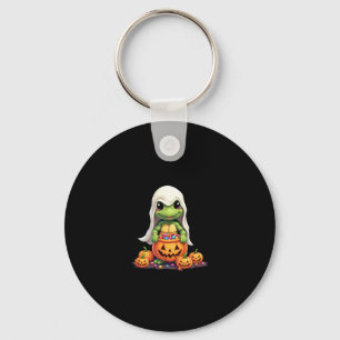 Cute Halloween Turtle Ghost with Candy (1) Key Ring
