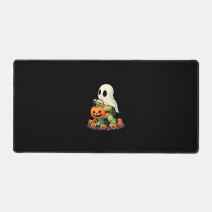 Cute Halloween Turtle Ghost with Candy (2) Desk Mat
