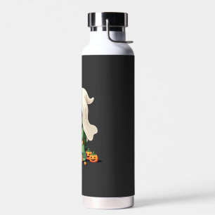 Cute Halloween Turtle Ghost with Candy (3) Water Bottle