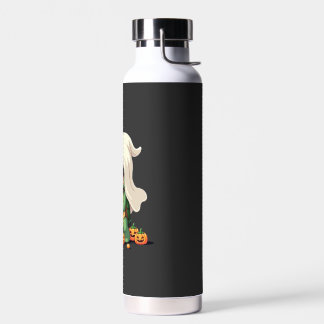 Cute Halloween Turtle Ghost with Candy (3) Water Bottle