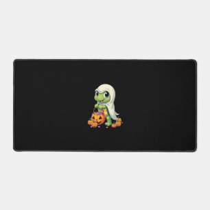 Cute Halloween Turtle Ghost with Candy (4) Desk Mat