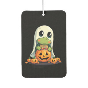 Cute Halloween Turtle Ghost with Candy (5) Car Air Freshener