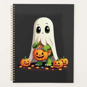 Cute Halloween Turtle Ghost with Candy (6) Planner