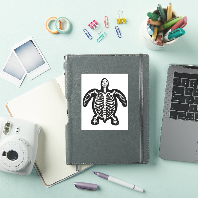 Cute Halloween Turtle Skeleton Tortoise Fossils Ar (iPad Cover)