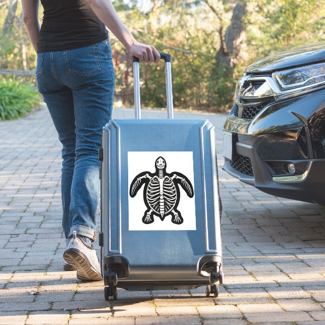 Cute Halloween Turtle Skeleton Tortoise Fossils Ar (Suitcase Insitu)