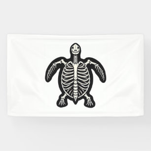 Cute Halloween Turtle Skeleton Tortoise Fossils Ar Banner