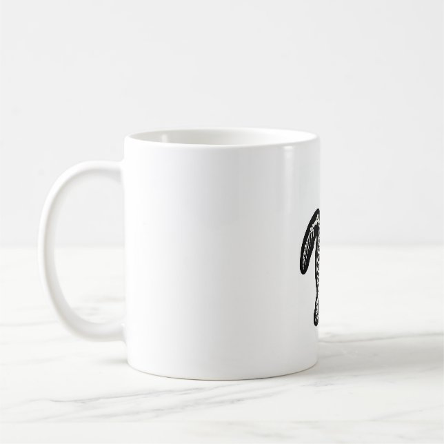 Cute Halloween Turtle Skeleton Tortoise Fossils Ar Coffee Mug (Left)