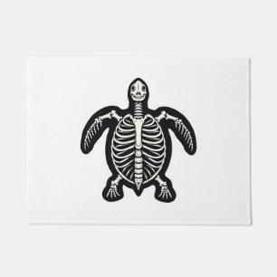 Cute Halloween Turtle Skeleton Tortoise Fossils Ar Doormat