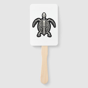 Cute Halloween Turtle Skeleton Tortoise Fossils Ar Hand Fan