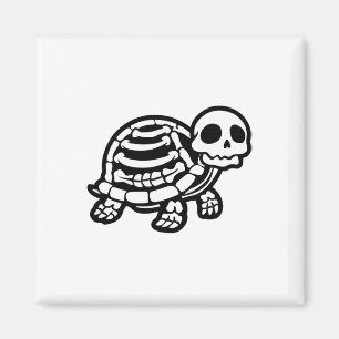 Cute Halloween Turtle Skeleton Tortoise Fossils Ar Magnet
