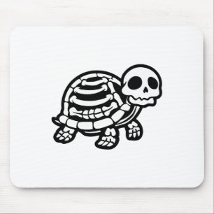 Cute Halloween Turtle Skeleton Tortoise Fossils Ar Mouse Pad