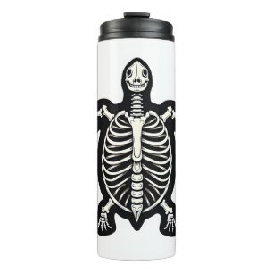 Cute Halloween Turtle Skeleton Tortoise Fossils Ar Thermal Tumbler