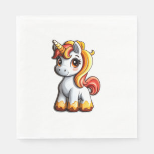 Cute Halloween Unicorn Candy Corn Horn Magical Hor Napkin