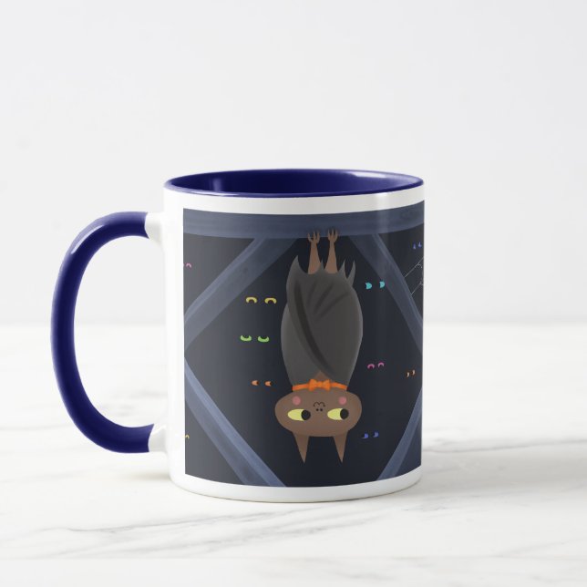 Cute Halloween Vampire Bat  Mug (Left)