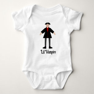 Cute Halloween Vampire Custom Message Baby Bodysuit