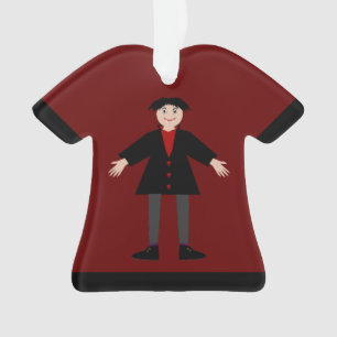 Cute Halloween Vampire Custom Name Ornament