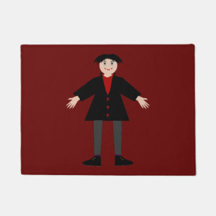 Cute Halloween Vampire Doormat