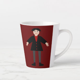 Cute Halloween Vampire Latte Mug