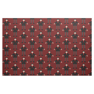 Cute Halloween Vampire Patterned Fabric