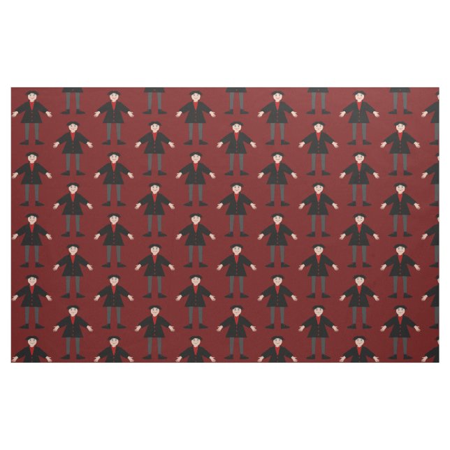 Cute Halloween Vampire Patterned Fabric (Fat Quarter)