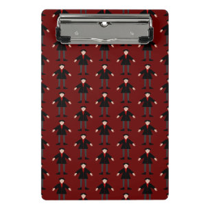 Cute Halloween Vampire Patterned Mini Clipboard