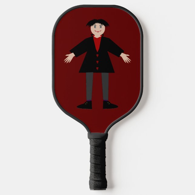 Cute Halloween Vampire Pickleball Paddle (Front)