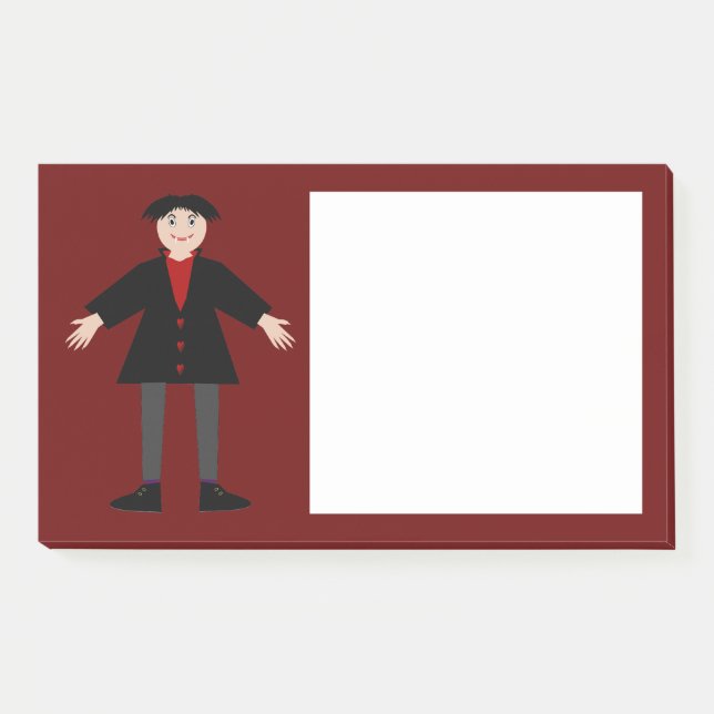 Cute Halloween Vampire Post-it Notes (Front)