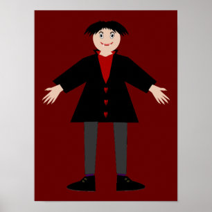 Cute Halloween Vampire Poster